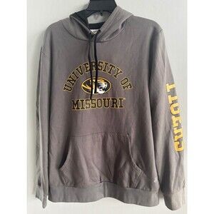 Authentic Brand University of Missouri Mizzou Tigers Gray Hoodie - Men's Medium